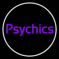 Purple Psychics With Circle Neon Skilt