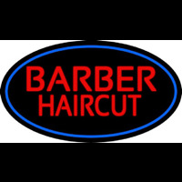 Red Barber Haircuts Neon Skilt