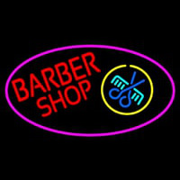 Red Barber Shop Neon Skilt