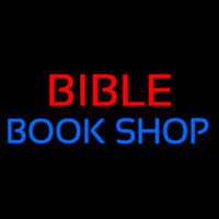 Red Bible Blue Book Shop Neon Skilt