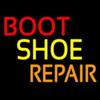 Red Boot Shoe Repair Neon Skilt