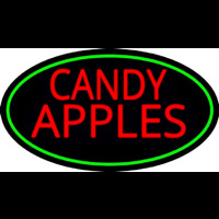 Red Candy Apples Neon Skilt