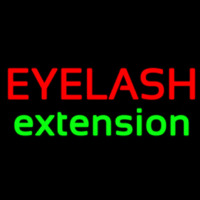 Red Eyelash Green E tension Neon Skilt