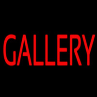 Red Gallery Neon Skilt