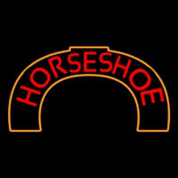 Red Horseshoe Neon Skilt