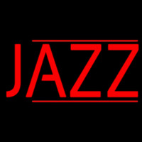 Red Jazz Block Double Line Neon Skilt