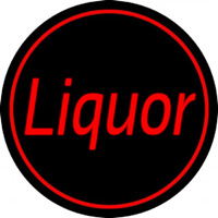 Red Liquor Neon Skilt