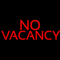 Red No Vacancy Neon Skilt