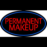 Red Permanent Makeup Neon Skilt