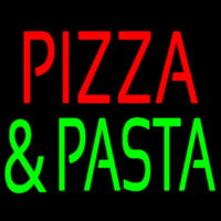 Red Pizza And Pasta Neon Skilt