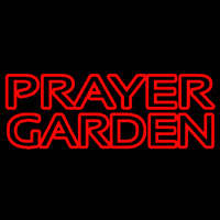 Red Prayer Garden Neon Skilt