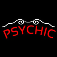 Red Psychic Neon Skilt