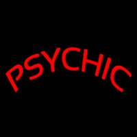 Red Psychic Neon Skilt