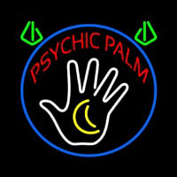 Red Psychic Palms Neon Skilt