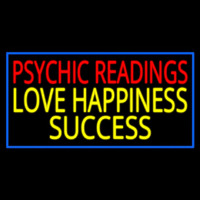 Red Psychic Readings Yellow Love Happiness Success Neon Skilt