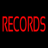 Red Records 1 Neon Skilt