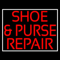 Red Shoe And Purse Repair Neon Skilt