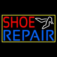 Red Shoe Blue Repair With Sandals Neon Skilt