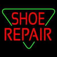 Red Shoe Repair Block Neon Skilt