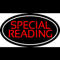 Red Special Reading White Border Neon Skilt