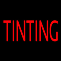 Red Tinting Neon Skilt