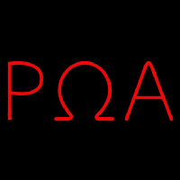 Rho Omega Alpha Neon Skilt