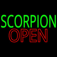 Scorpion Open Neon Skilt