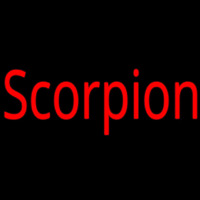 Scorpion Red 1 Neon Skilt