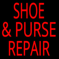 Shoe Purse Repair Neon Skilt