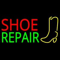 Shoe Repair With Logo Neon Skilt