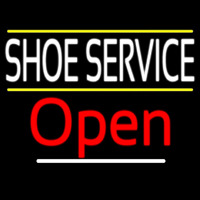 Shoe Service Open Neon Skilt