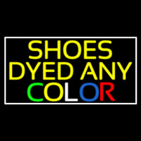 Shoes Dyed And Color With Border Neon Skilt