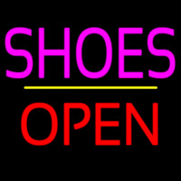 Shoes Open Yellow Line Neon Skilt