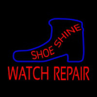 Shoeshine Watch Repair Neon Skilt