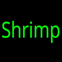 Shrimp Cursive Neon Skilt