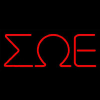 Sigma Omega Epsilon Neon Skilt