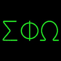 Sigma Phi Omega Neon Skilt