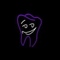 Smiling Dental Logo Neon Skilt