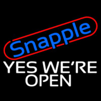 Snapple Yes We Re Open Neon Skilt