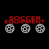 Soccer Equipment Neon Skilt