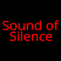 Sound Of Silence Neon Skilt