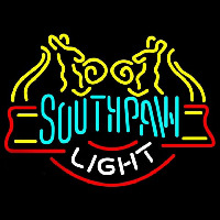 Southpaw Kangaroos Beer Sign Neon Skilt