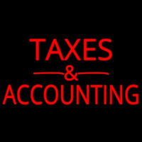 Ta es And Accounting Neon Skilt