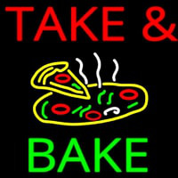 Take And Bake Pizza Neon Skilt