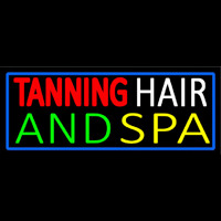 Tanning Hair And Spa Neon Skilt