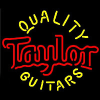 Taylor Quality Guitars Beer Sign Neon Skilt