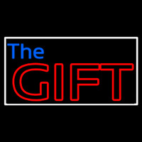 The Gift With Border Neon Skilt