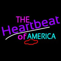 The Heartbeat of America Neon Skilt