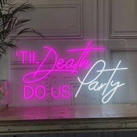 Til Death Do Us Party Neon Skilt