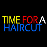 Time For A Haircut Neon Skilt